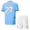 Original Trikotsatz Manchester City Matheus Nunes 27 Heimtrikot 2024-25 Für Kinder